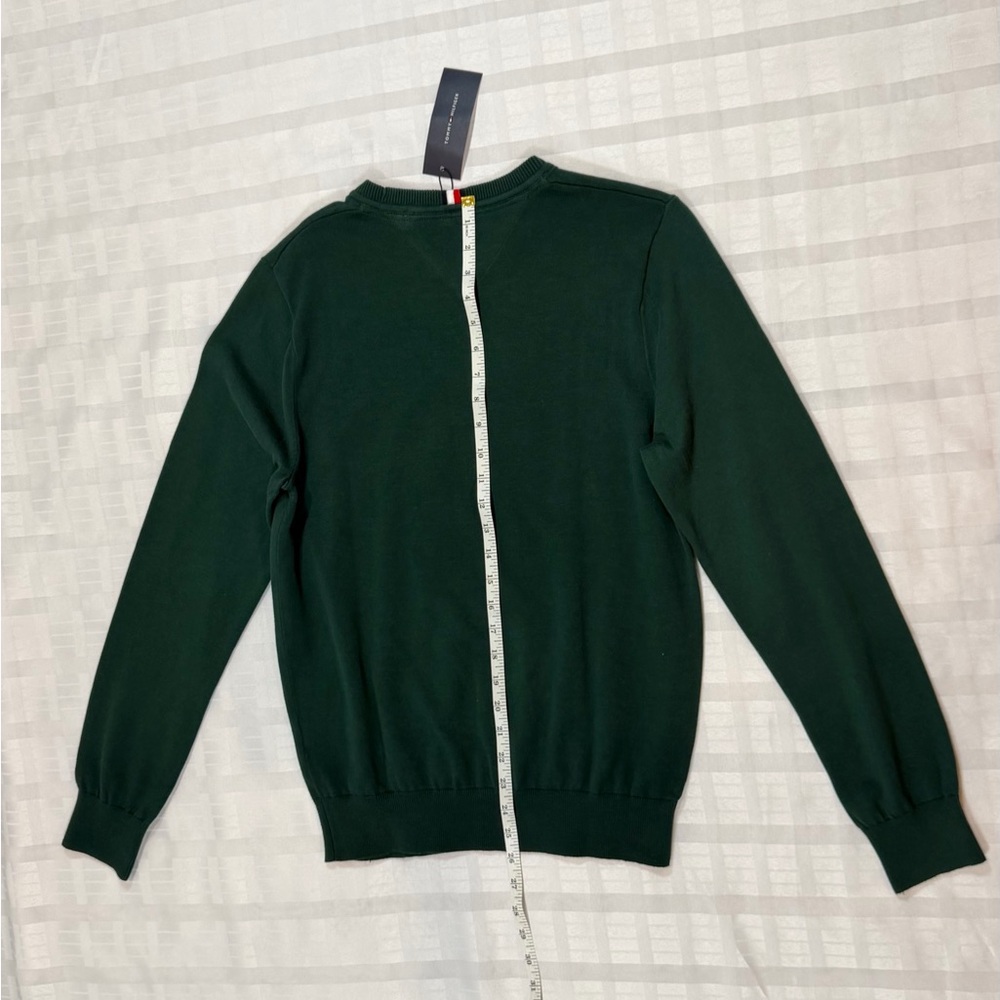 Tommy Hilfiger Men's Dark Green Crewneck Sweater - Picture 5 of 8